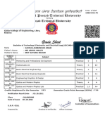 Grade Sheet: Bachelor of Technology (Electronics and Electrical Engg), SECOND Semester, April-2021