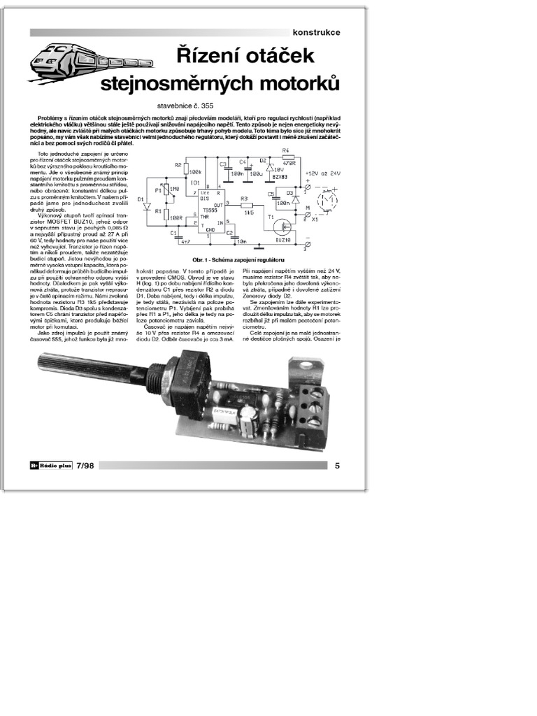 DC Motor Speed Regulation | PDF