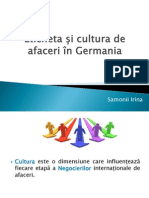 Eticheta și cultura de afaceri în Germania