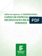 EDITAL 26 Educacao Direitos Humanos 2024 1 Sao Carlos UAB