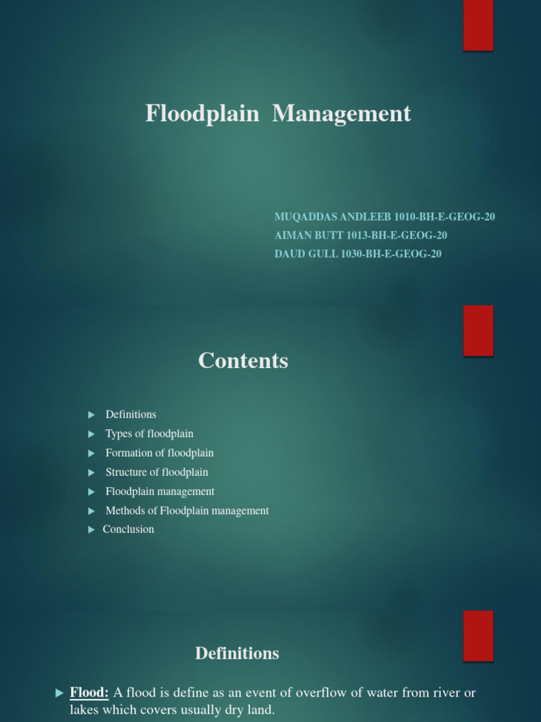 Comprehensive Floodplain Management Guide | PDF | Floodplain | Flood