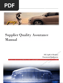 HKMC Supplier Quality Assurance Manual - ENG - 22 April