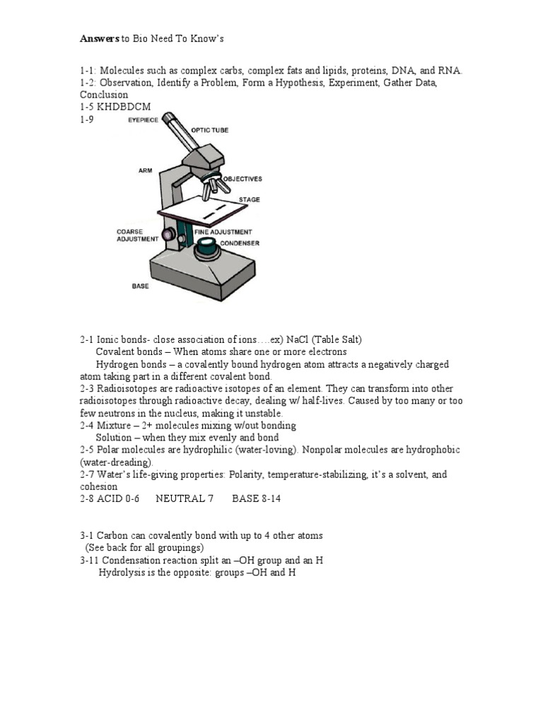 Bio Study Guide | PDF