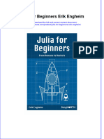 Full Ebook of Julia For Beginners Erik Engheim Online PDF All Chapter