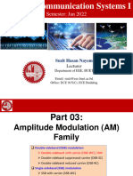 03. Part 03-1 Amplitude Modulation - EEE309 - Copy