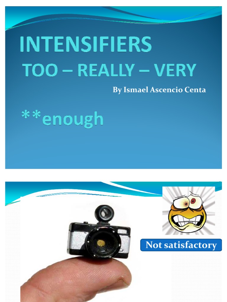 Intensifiers (Too, Very, Really) | PDF