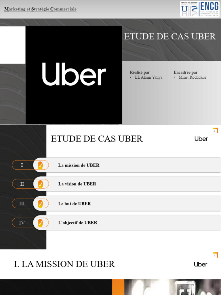 Étude de Cas : Modèle et Vision d'Uber | PDF | Économie