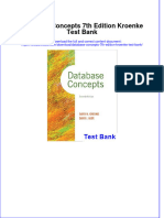 Ebookfiles - 466download Full Database Concepts 7Th Edition Kroenke Test Bank Online PDF All Chapter