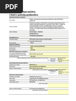 2 - Načrt S Področja Gradbeništva | PDF