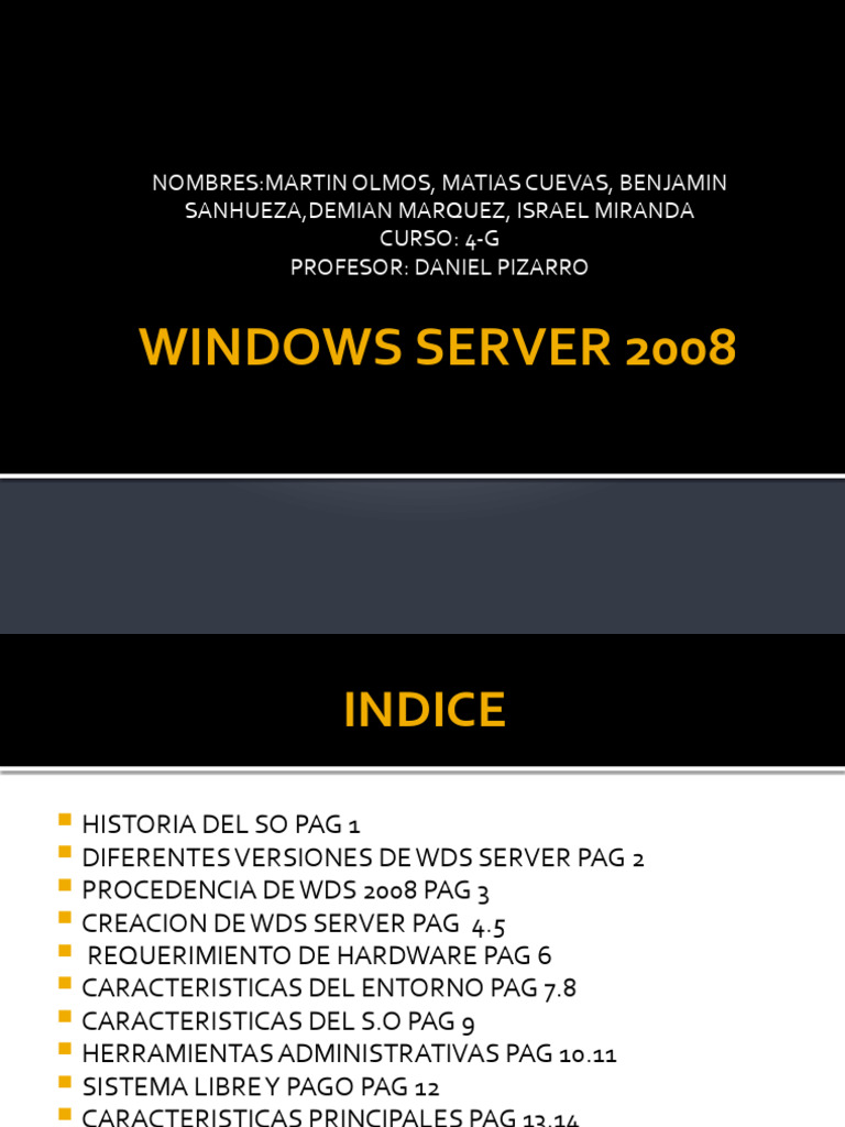 wndows server remaster | PDF | Windows Server 2008 | Servicios de ...