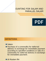 Accounitng For Salam and Parallel Salam