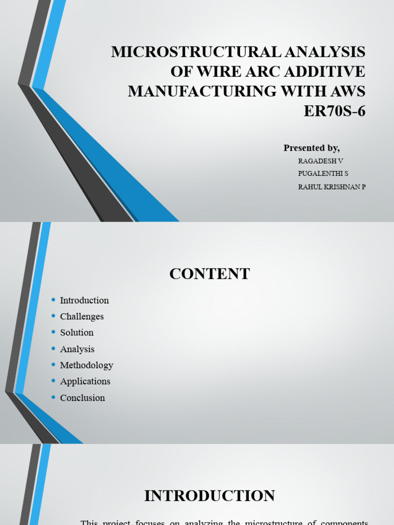 Microstructural Analysis of WAAM ER70S-6 | PDF | Microstructure ...