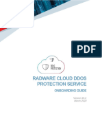 Radware Cloud DDoS Protection Service Onboarding Guide