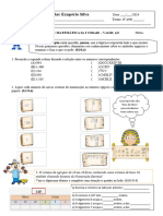 Matemática - Prova Final I Unidade