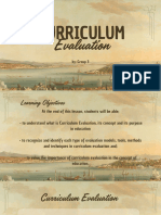 Curriculum Evaluation