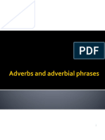 Adverbs and Adverbial Phrases