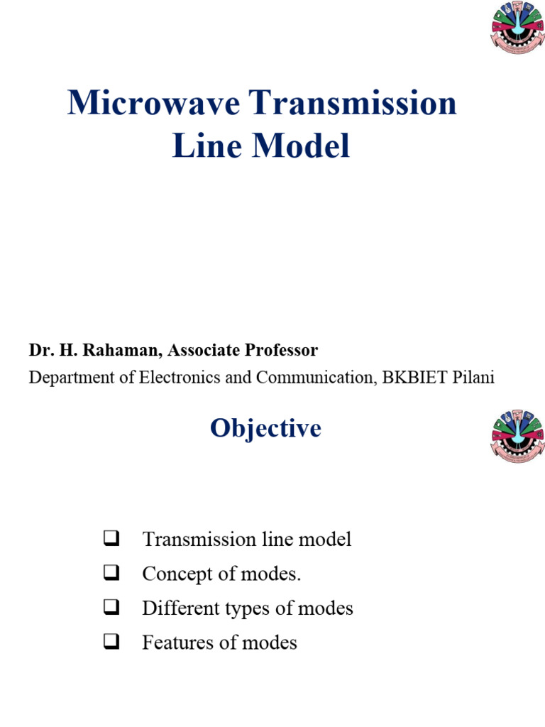 Lecture 3 3 Pdf Waves Transmission Line