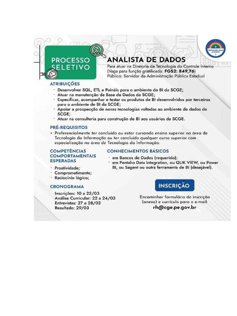 Seleção SCGE | PDF