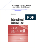 Full Ebook of International Criminal Law in A Nutshell Nutshells 2Nd Edition David Stewart Online PDF All Chapter