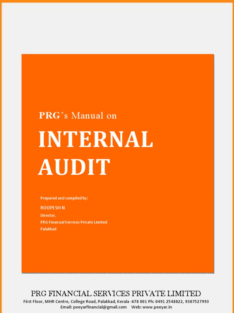 Internal Audit Manual Cheque Debits And Credits