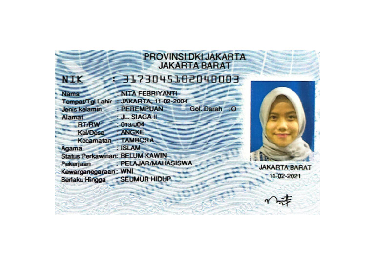 KTP Nita Febriyanti | PDF