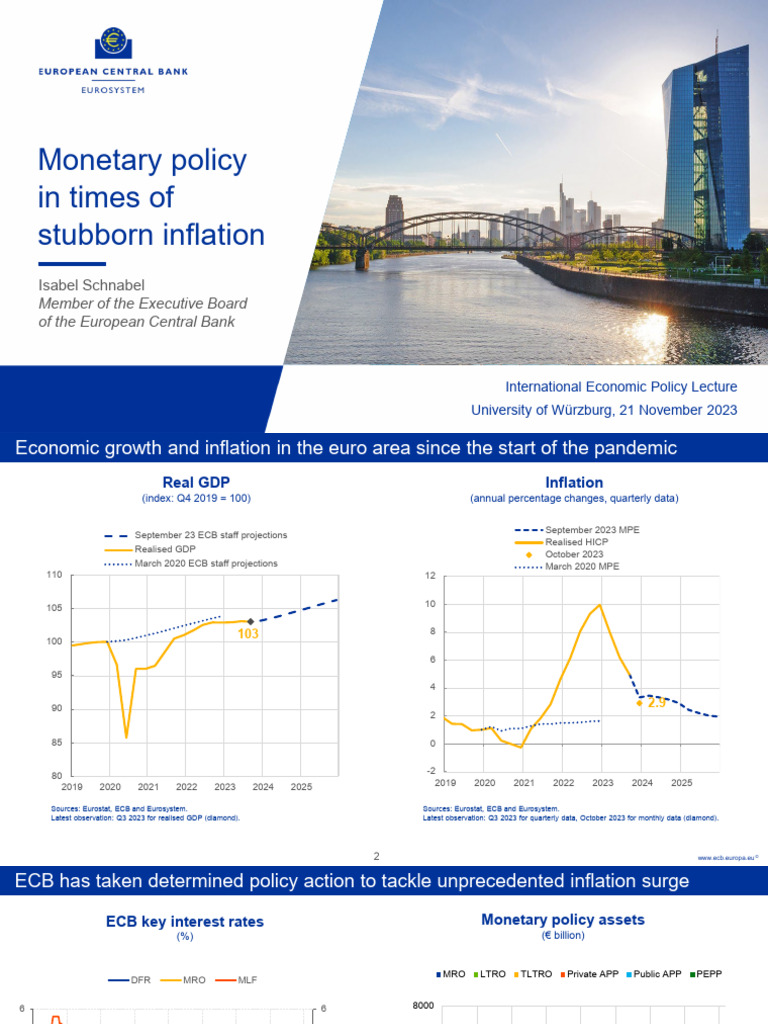 ECB Monetary Policy and Inflation Trends | PDF | European Central Bank ...