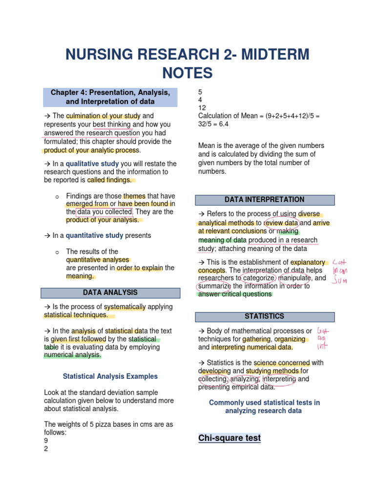 Nursing Research 2-Final | PDF | Statistics | Sampling (Statistics)