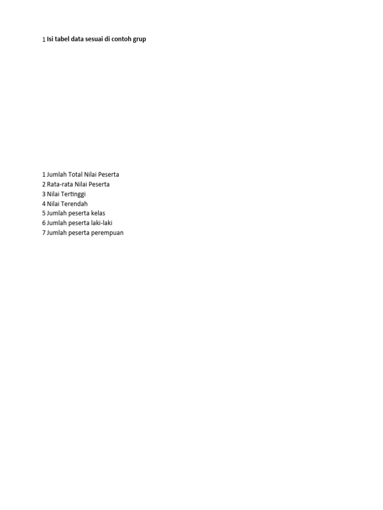 Latihan excel pdf