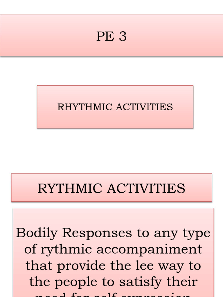 Understanding Rhythmic Activities | PDF | Rhythm | Dances