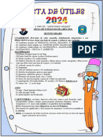 Lista de utiles quinto 2024