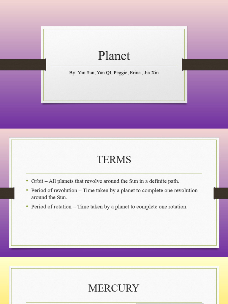 Planet Presentation | PDF | Social Science | Young Adult