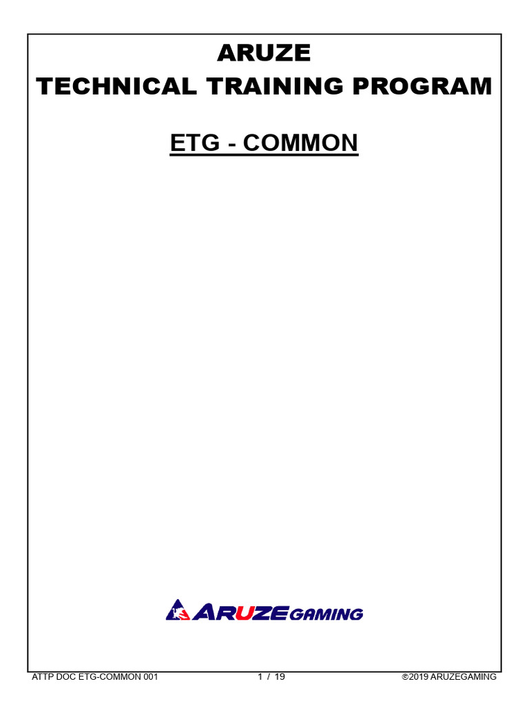 Etg aruze technical training common v02 pdf booting power supply