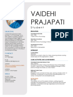 Vaidehi Prajapati: Student