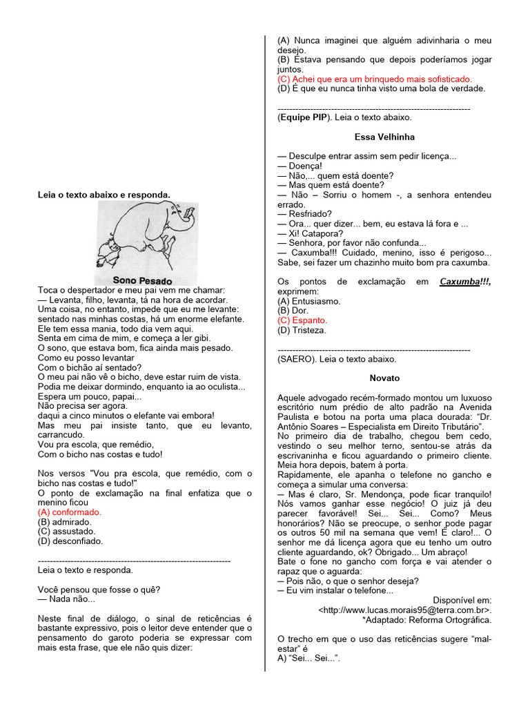 Leia o Texto Abaixo e Responda Refazer | PDF | Marte