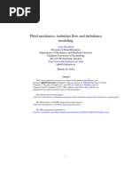 Solids and Fluids Turbulent Flow Turbulence Modelling