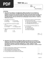 PSAT 8/9 Practice Test 1 Answer Key | PDF | Standardized Tests
