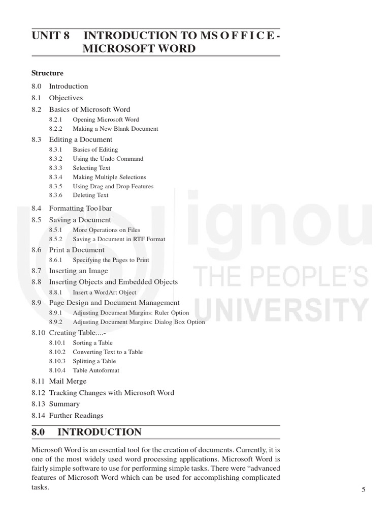 Microsoft Word Basics and Features Guide | PDF | Microsoft Word ...