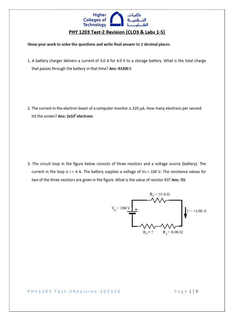 Electrical Safety MCQ Solutions | PDF | Capacitor | Electrical Network