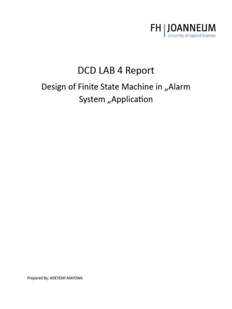 Lab 4 - Report | PDF | Vhdl | Light Emitting Diode