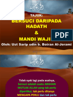 Bersuci Dari Hadath & Mandi Wajib