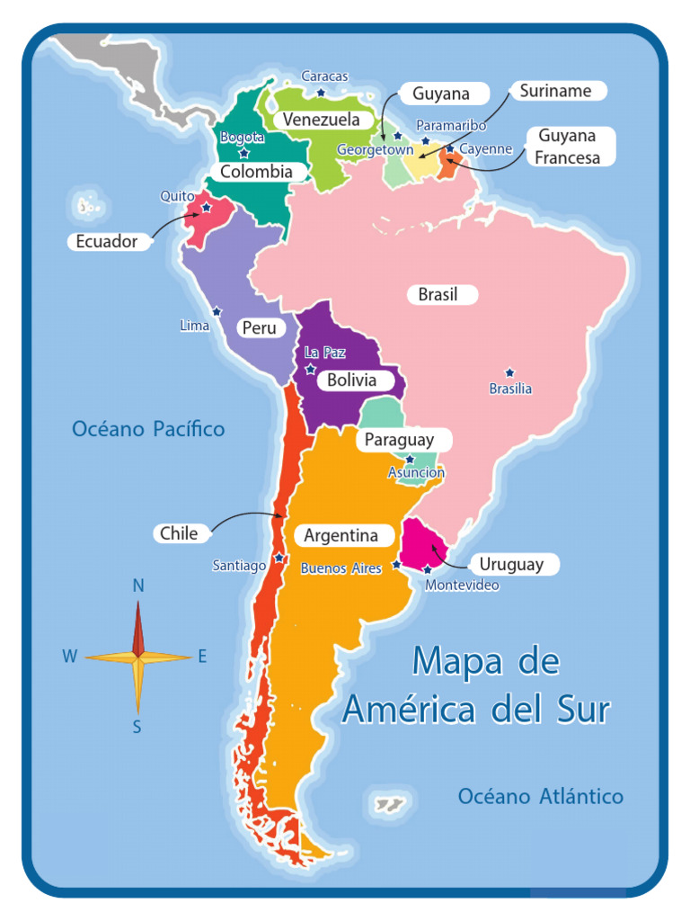 Mapa de Am rica Del Sur PDF - 1720367089
