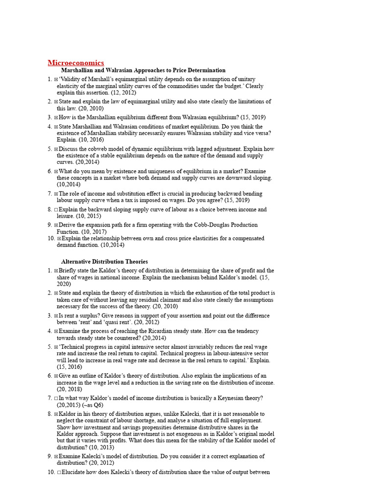 Paper 1 topic wise pdf keynesian economics welfare economics