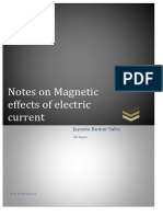 Magnetic Effects of Electric Current - Notes