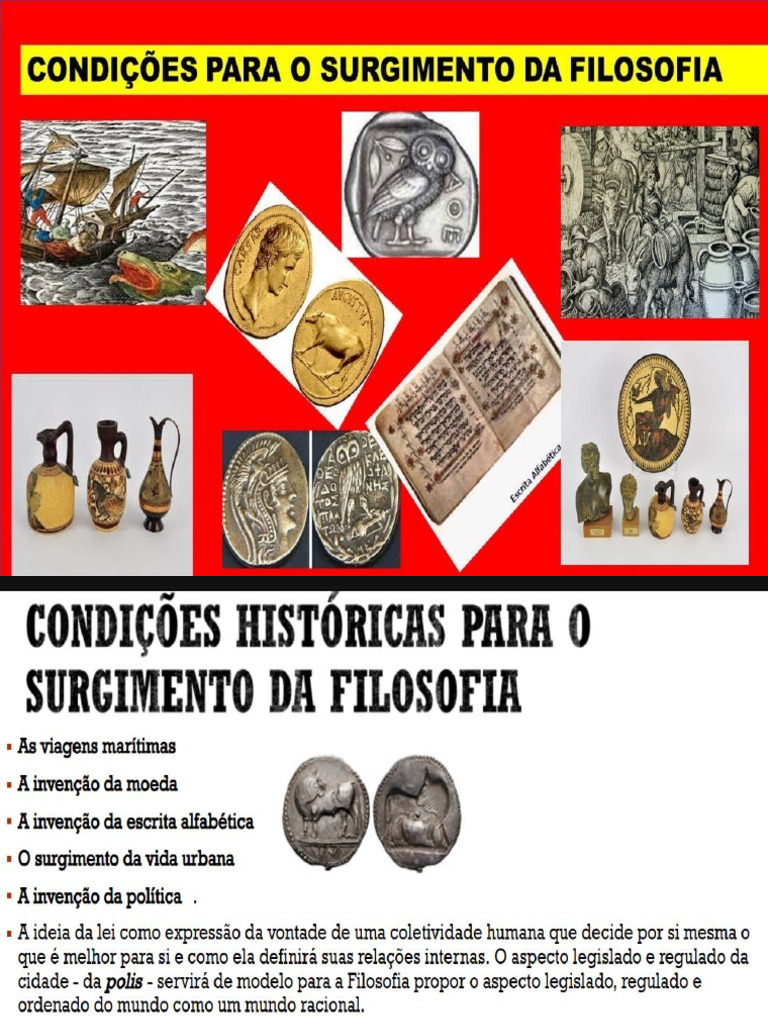 Aula 02 - Condições Históricas para o Nascimento da Filosofia | PDF