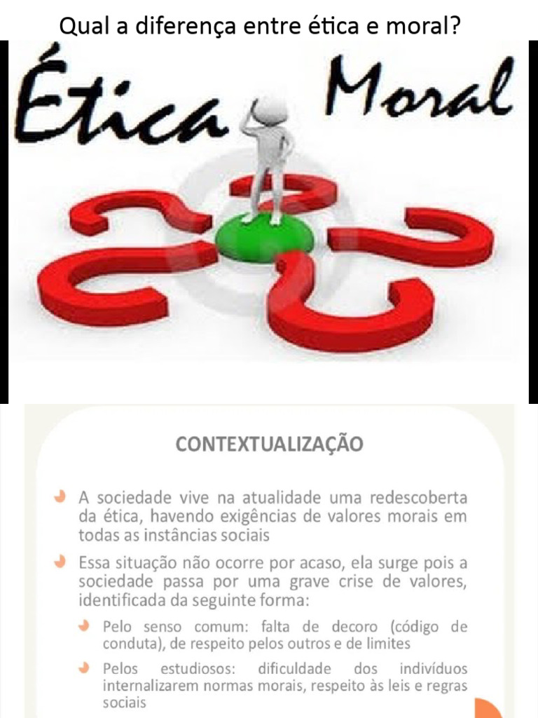 Qual A Diferença Entre Ética e Moral | PDF | Moralidade