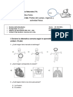 Prueba Ciencias Naturales OA7 OA8 2° Baasico