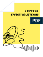 Seven Tips For Effective Listening