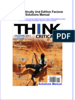 Ebookfiles - 875download Full Think Critically 2Nd Edition Facione Solutions Manual Online PDF All Chapter