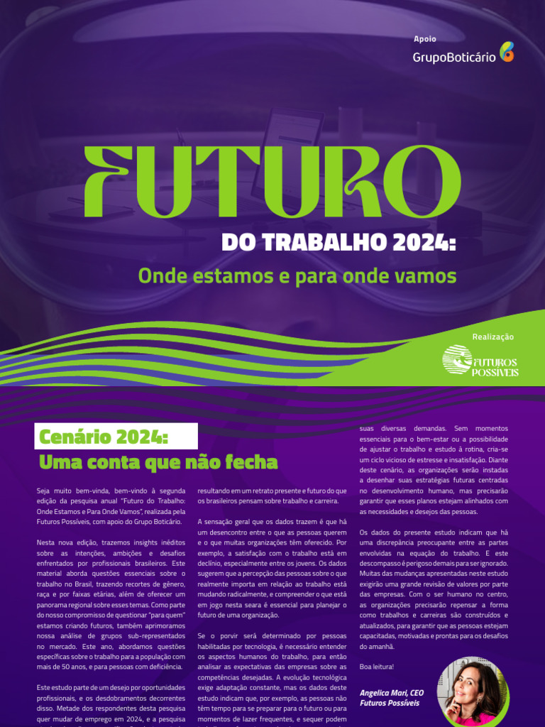 Futuro do Trabalho no Brasil 2024 | PDF | Inteligência artificial ...