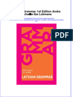 Download full ebook of Latvian Grammar 1St Edition Andra Kalnaca Ilze Lokmane online pdf all chapter docx 